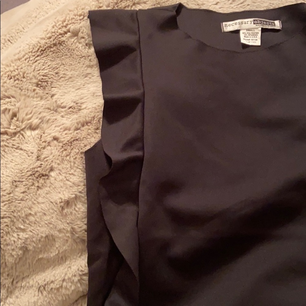 Necessary Objects Ruffled Scuba Blouse - image 5